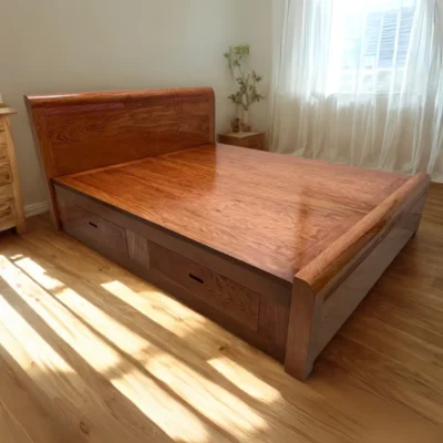 Giường Gỗ Xoan Đào Phủ Dạt Phản Ngăn Kéo