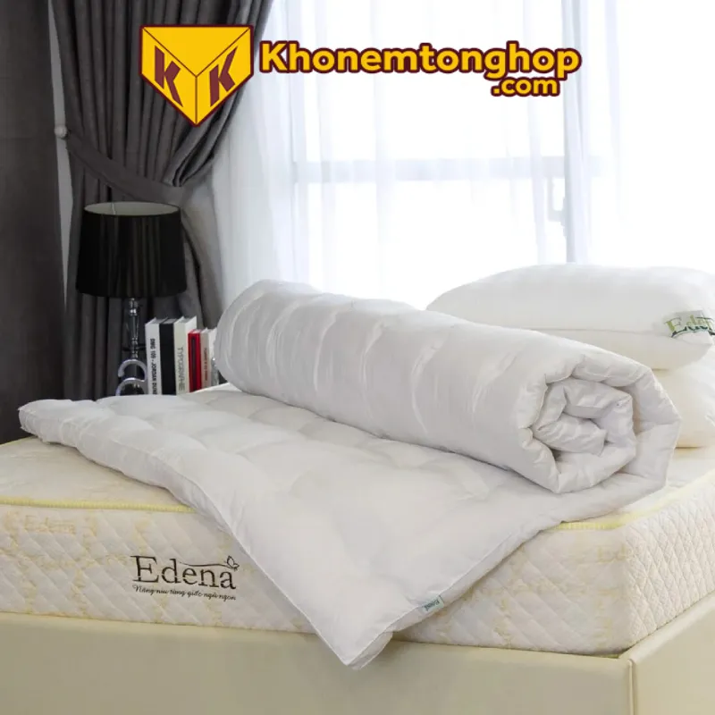 Nệm trải sàn kiểu Nhật Deluxe Trắng – Edena