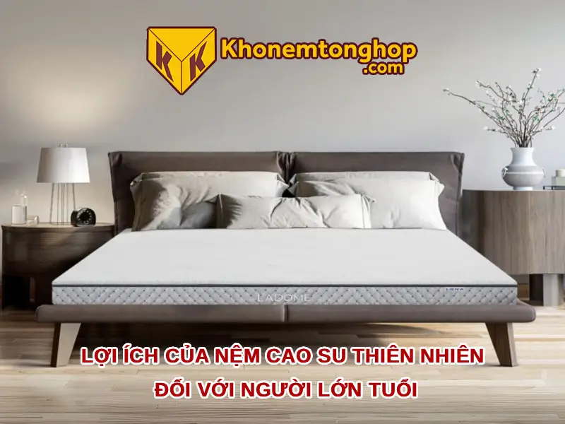 Lợi ích của nệm cao su thiên nhiên đối với người lớn tuổi