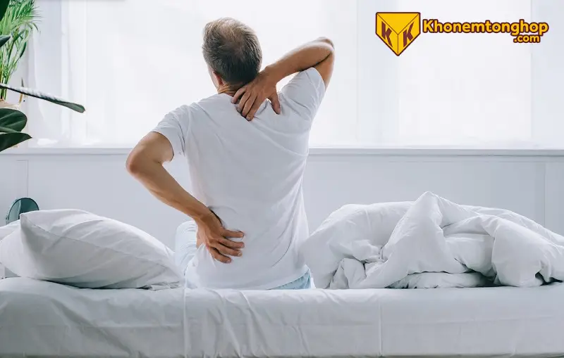 Nệm kém chất lượng có thể gây đau lưng và mỏi cơ