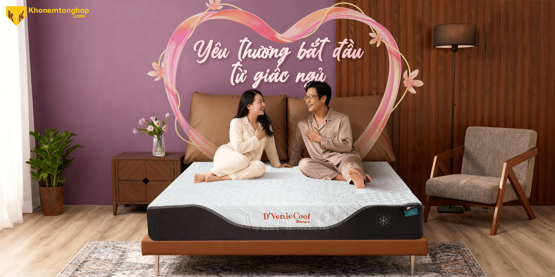 Nệm Foam D’Venic Cool quà tặng ý nghĩa dịp valentine