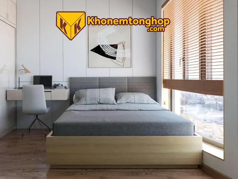 Chọn chăn ga gối màu trơn cho phòng ngủ tối giản