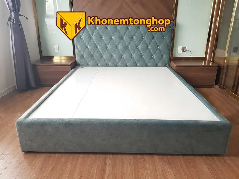 Giường ngủ bọc nhung cao cấp