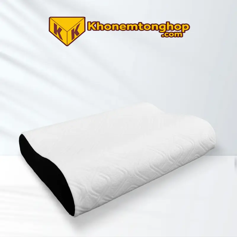 Gối ngủ công thái học tích hợp gel memory foam