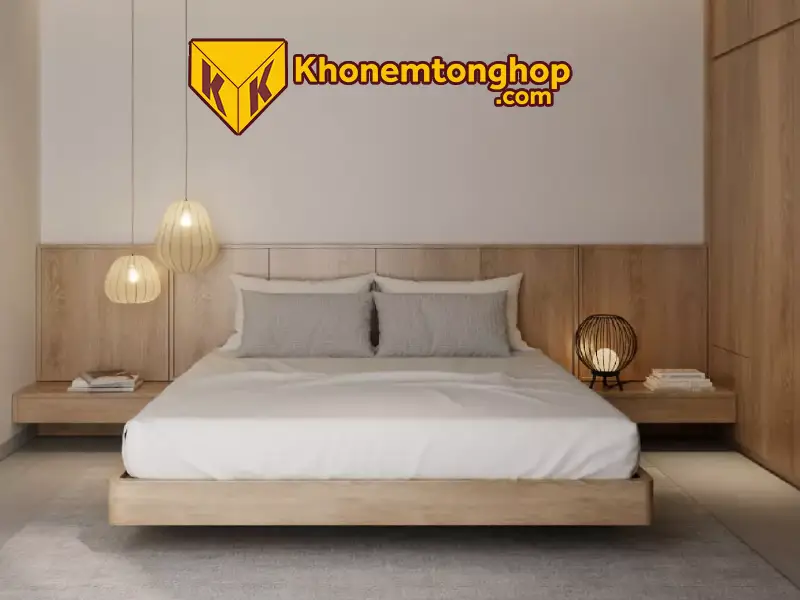 Lựa chọn nệm màu sắc trung tính phù hợp cho phòng ngủ tối giản