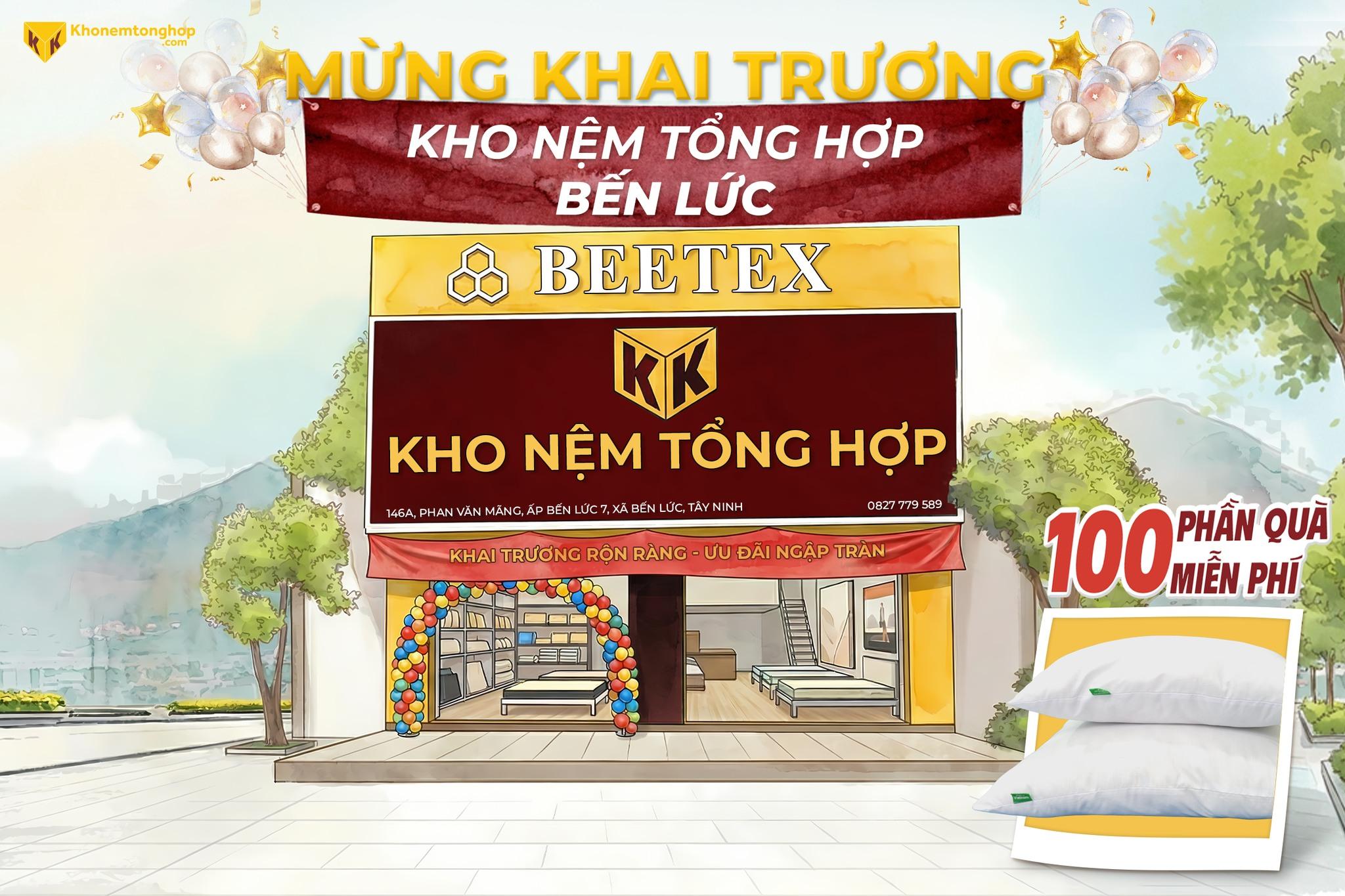 Khai trương kho nệm tổng hợp bến lức