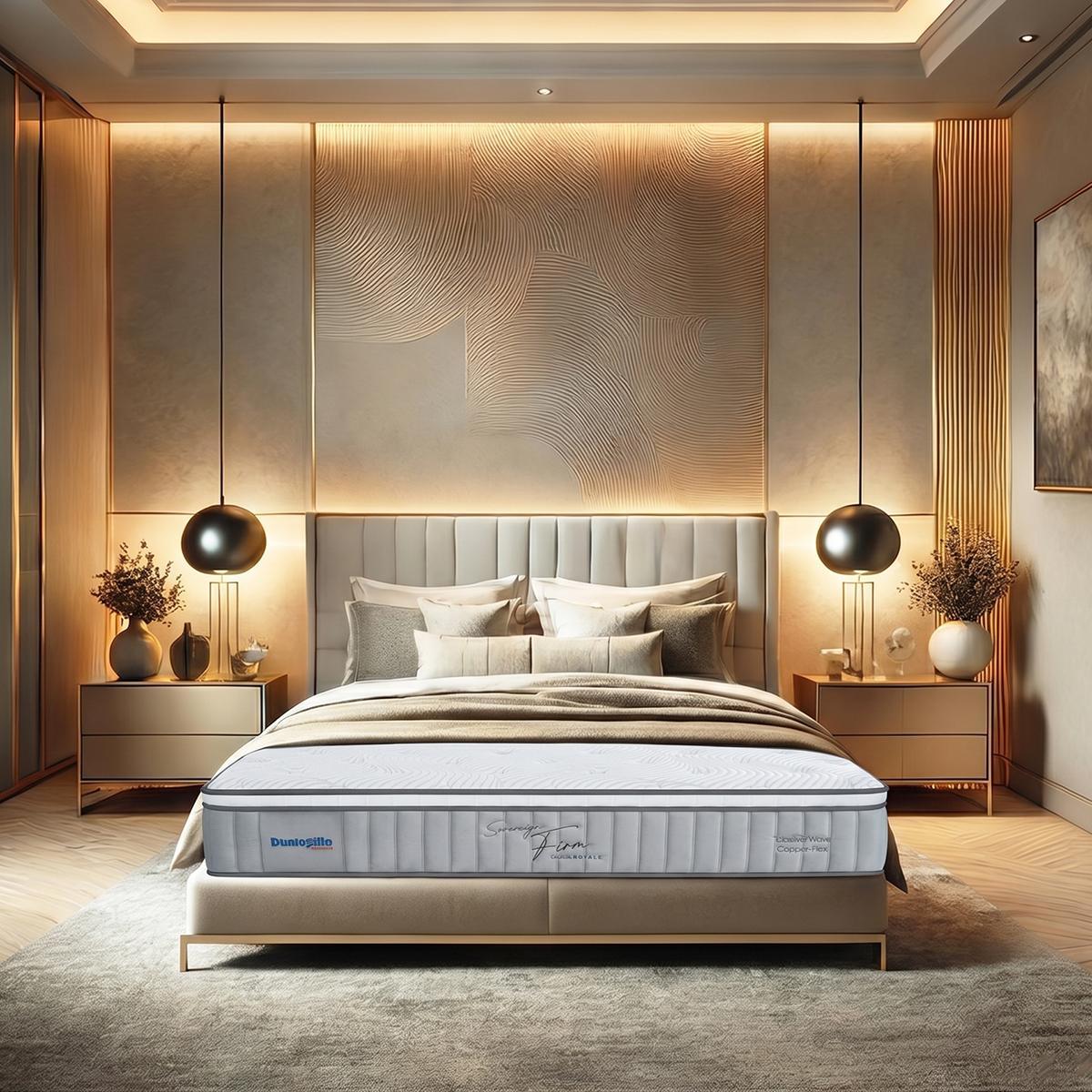 Nệm lò xo Dunlopillo CoolSilk Royale Sovereign Firm 12 Nệm lò xo Dunlopillo CoolSilk Royale Sovereign Firm