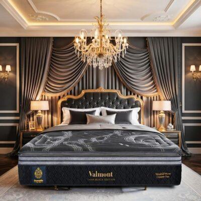 Nệm lò xo Dunlopillo CoolSilk BLACK Valmont
