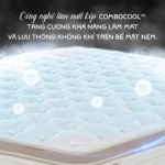Công nghệ làm mát kép COMBOCOOL™ hỗ trợ tăng cường khả năng làm mát và lưu thông không khí trên bề mặt nệm.