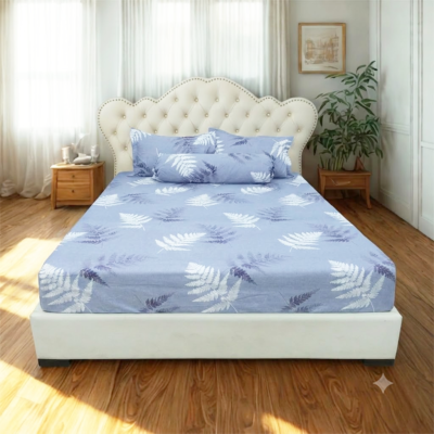 Drap bộ Tencel Microfiber mã 74 ôm gọn bề mặt nệm, giúp giường ngủ thêm chỉn chu.